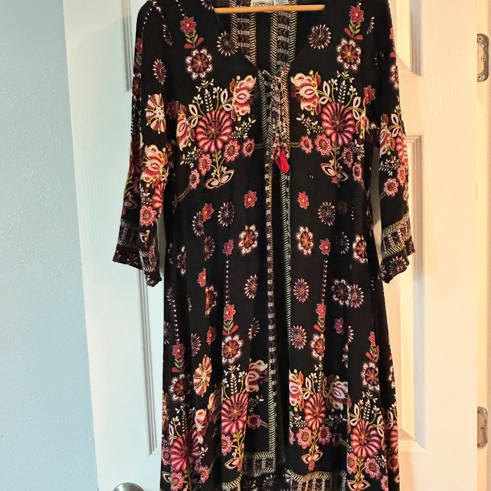 Rod’s Floral Black Dress